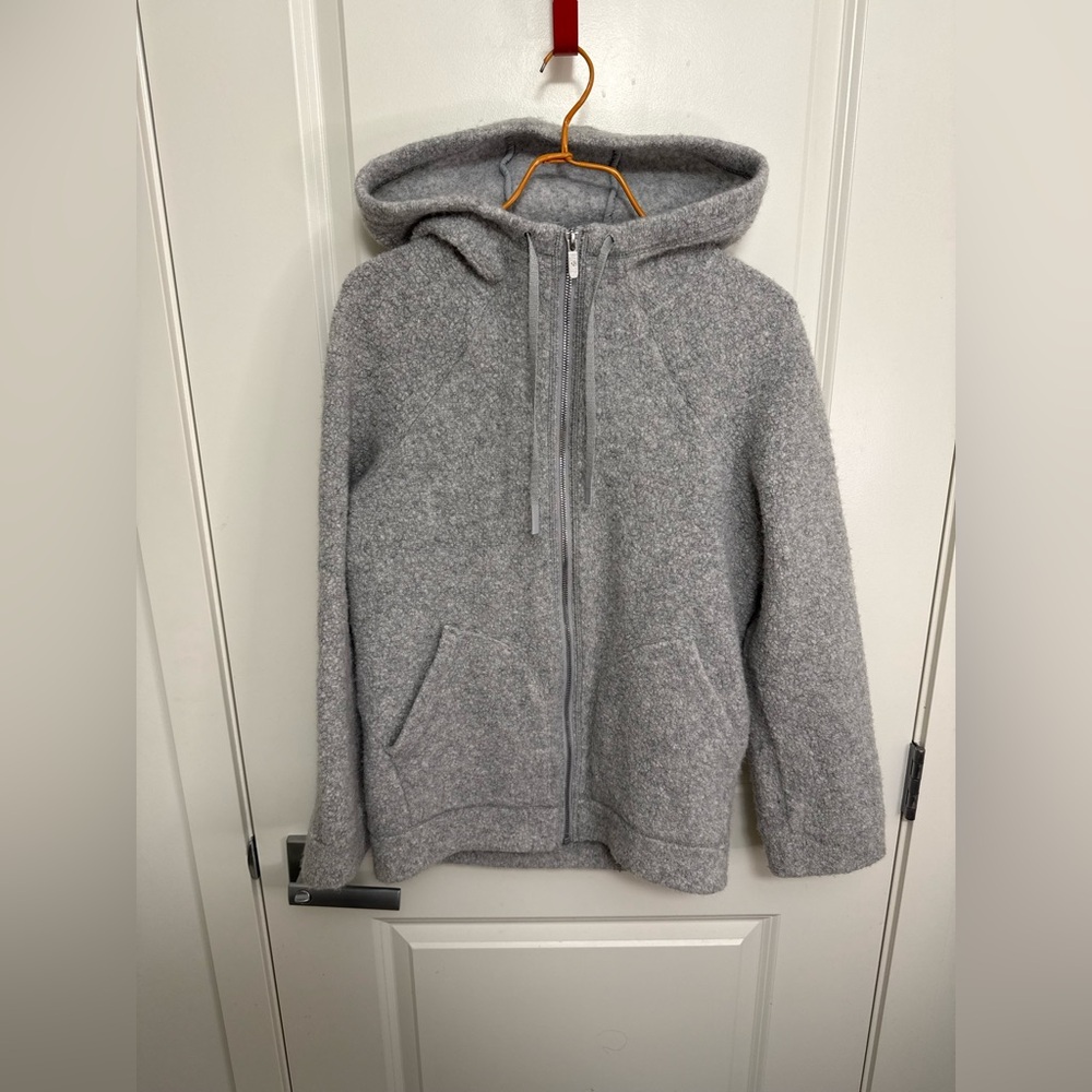 lululemon athletica Women's Light Gray Shepra Wool Blend Jacket in size 2